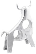 Bika szobor Ezüst 22 x 9.5 x 34 cm Alumínium
