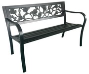 Kerti pad fém vázzal 125x53x77 cm (rózsa)