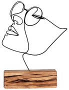 Fém szobor Girl – Mioli Decor