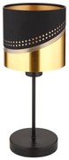 Globo 54046T - Asztali lámpa OR 1xE27/40W/230V átm. 16 cm fekete/arany
