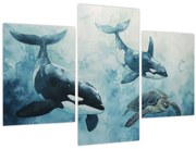 Kép - Víz alatti festmény (90x60 cm)