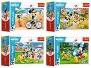 Mini puzzle - Disney Mickey - 4 db-os készlet