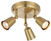 Markslöjd 108980 - TINY spotlámpa 3xGU10/7W/230V, sárgaréz