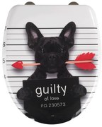 WC-ülőke automatikus záródással 37,5 x 41,5 cm Guilty Dog – Wenko