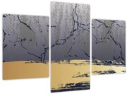 Kép - Kék és arany absztrakció N⁰1 (90x60 cm)