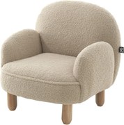 Bézs buklé gyerek fotel Rocky – Vipack