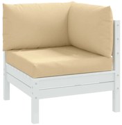 3 db melange bézs szövet raklappárna