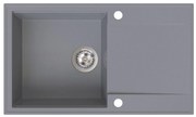 SINK Quality Quality Sink55 mosogató, gránit konyhai mosogató 780x460x215 mm, szürke, SKQ-SINK.D.1KDOL