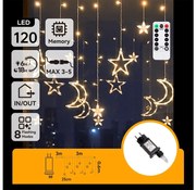 Aigostar - LED kültéri karácsonyi fényfüzér 120xLED/6W/230V/8 üzemmód 3x0,6m IP44 meleg fehérDO