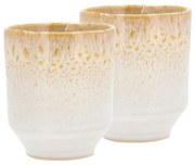 Krémszínű agyagkerámia eszpresszó bögre szett 2 db-os 80 ml Styles – Villa Collection