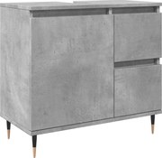 vidaXL betonszürke szerelt fa fürdőszobaszekrény 65 x 33 x 60 cm