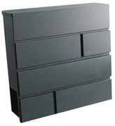 BRICKS postal box 370 x 370 x 105 mm, anthracite