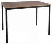 Selles étkezőasztal, artisan tölgy / fekete