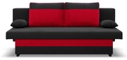 Sony kanapé, szövet anyag, bonell töltet, fekete - piros