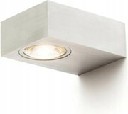 Rendl Korso II Led fali lámpa 2x3W, IP54, szálcsiszolt alumínium, 3000K