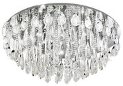 Eglo Calaonda 93434 kristály mennyezeti lámpa, 10x33W G9