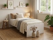 Ágy ELISA 90 x 200 cm, fehér Ágyrács: Ágyrács nélkül, Matrac: Coco Maxi 20 cm matrac