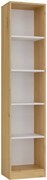 Aldabra R40 polcos szekrény, 40x182x30 cm, tölgy-fehér