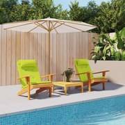 Székpárna 2 pcs Világos zöld 58 x 77 x 4.5 cm Oxford szövet