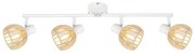 Spotlámpa ATARRI 4xE14/25W/230V fehér/bézs