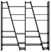 Delta matt fekete könyvespolc - TemaHome