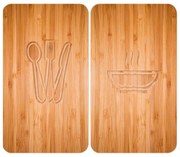 WENKO 2521497100 - Főzőlapfedél 52x30 cm többszínű/szürke/átlátszó