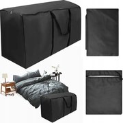 Védőhuzat Kerti Bútorokhoz Vízálló Nagy 173X76X51CM Fekete