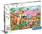 Dinoszaurusz Land Of 104 db-os puzzle Clementoni