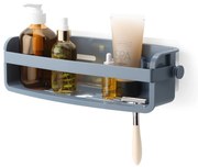 Kék öntapadós újrahasznosított műanyag fürdőszobai polc Flex – Umbra