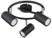 Globo 57914-3 - Spotlámpa ALLVI 3xGU10/25W/230V fekete