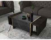 Dohányzóasztal Veyron - Black, Gold