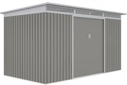 Kerti ház G21 GRAH 700 - 340 x 206 cm, metál szürke