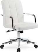 Forgószék ifjúsági fehér ökobőr. ASTRO