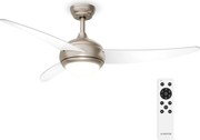 Klarstein El Paso mennyezeti ventilátor világítással | 132 cm | 35 W | Csendes működés | Fa