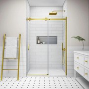 Milano Gold toló zuhanyajtó, 120x195cm, 8mm, NANO