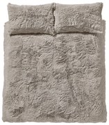 Barna egyszemélyes mikroplüss ágyneműhuzat 135x200 cm Cuddly – Catherine Lansfield