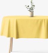 Goldea ovális pamut terítő - sárga 120 x 160 cm