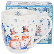 Karácsonyi hóemberes porcelán nagy bögre 1000 ml díszdobozban Snowman
