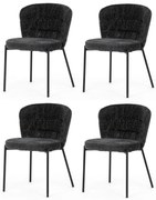 Bouclé CT-W1077 GREY2 étkezőszék szett, 4 db
