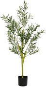 zöld mesterséges olajfa 450 levél 120 cm
