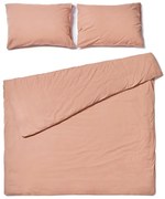 Természetes barna kétszemélyes kőmosott pamut ágyneműhuzat, 200 x 220 cm - Bonami Selection