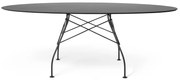 Kültéri asztal FÉNYES OVÁL, többféle változat - Kartell szín: Fekete/fekete