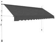kézzel feltekerhető antracit napellenző 400 cm