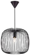 Nordlux - BERONI függőlámpa kábellel 1xE27/60W/230V, fekete, átmérő 40 cm