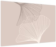 Kép - Bézs színű levelek N⁰2 (90x60 cm)