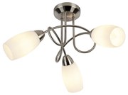 Klasszikus mennyezeti lámpa acél 3-lámpás - Fortress