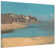 Kép - Odilon Redon, Village by the Sea in Brittany, reprodukciók (70x50 cm)