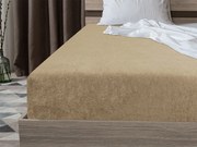 Frottír EXCLUSIVE bézs lepedő 160x200 cm