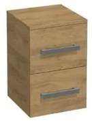 Alacsony fürdőszobai szekrény SAT Cube Way 32,5x51x33 cm Hickory tölgy CUBE3CHN32DH