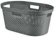 Curver INFINITY szennyeskosár, 39l szürke pöttyös szürke